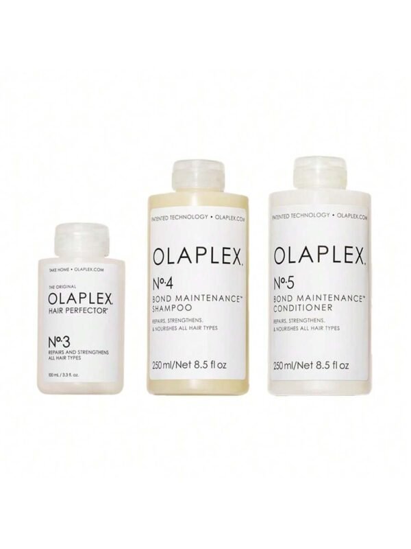 Olaplex Wash and Shine Hair Kit: No. 3, 4, 5, Shampoo & Conditioner Set to Cleanse, Hair Perfector Repairing Hair Treatment, Hydrate, & Control Frizz Up to 72 Hours, Concentrated for Dry Damaged Hair, Repairs & Strengthens For All Hair Types