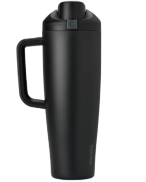 Owala FreeSip Tumbler Insulated Stainless Steel Water Bottle with Built-in Straw and Side Handle, For Travel, Work, School, and Sports, 40oz, BPA Free, Leak Proof, Foggy Tide