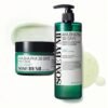 AHA BHA PHA Body Wash & Face Cream Set (400ml+60ml) - Korean Exfoliating Acne Care with Tea Tree & Salicylic Acid - Deep Cleanses Pores, Soothes Skin & Controls Sebum - For Face and Body