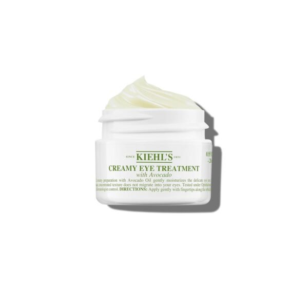 Kiehl's Avocado Eye Treatment, Under Eye Cream for Puffiness and Dark Circles, with Caffeine to Correct Bags, 99% Naturally Derived Non-Toxic Formula