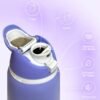 OWALA 32OZ Water Bottle With Straw, Insulated Stainless Steel Tumbler, 24hrs Cold, Lock Lid, for Sports Travel School,Color: Purple