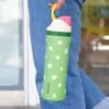3-3.jpg OWALA 32OZ Water Bottle With Straw, Insulated Stainless Steel Tumbler, 24hrs Cold, Lock Lid, for Sports Travel School,Green and White Flowers