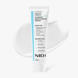 NIDA Youthful Formula™ Ultimate Moisturizing Cream | Centella Asiatica, Niacinamide, Hyaluronic Acid, Collagen | Wrinkles, Fine Lines, Dark Spots, Dry Skin, Redness | 3.38 fl. oz., 100ml (New Formula)