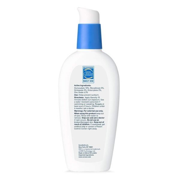 CeraVe AM Facial Moisturizing Lotion with SPF 30, Oil-Free Face Moisturizer with SPF, Formulated with Hyaluronic Acid, Niacinamide & Ceramides, 3 Ounce