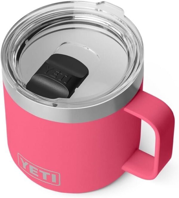 YETI Rambler 14 oz Ceramic Lined Stackable Mug, Vacuum Insulated, Stainless Steel with MagSlider Lid