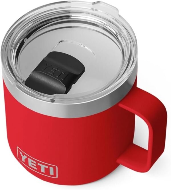 YETI Rambler 14 oz Ceramic Lined Stackable Mug, Vacuum Insulated, Stainless Steel with MagSlider Lid