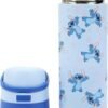 Disney Lilo & Stitch All-Over Stitch Print Blue 24 Oz Stainless Steel Water Bottle