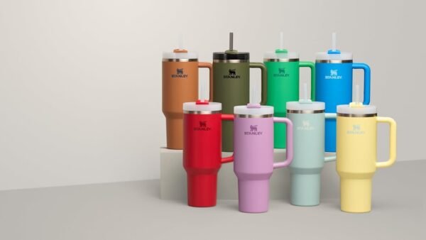 STANLEY Quencher H2.0 Tumbler with Handle and Straw 40 oz | Flowstate 3-Position Lid | Cup Holder Compatible for Travel | Insulated Stainless Steel Cup