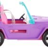 Barbie Off-Road Vehicle, Purple with Pink Seats and Rolling Wheels, 2 Seats, Gift for 3 to 7 Year Olds