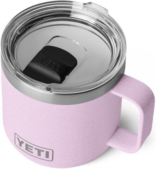 YETI Rambler 14 oz Ceramic Lined Stackable Mug, Vacuum Insulated, Stainless Steel with MagSlider Lid