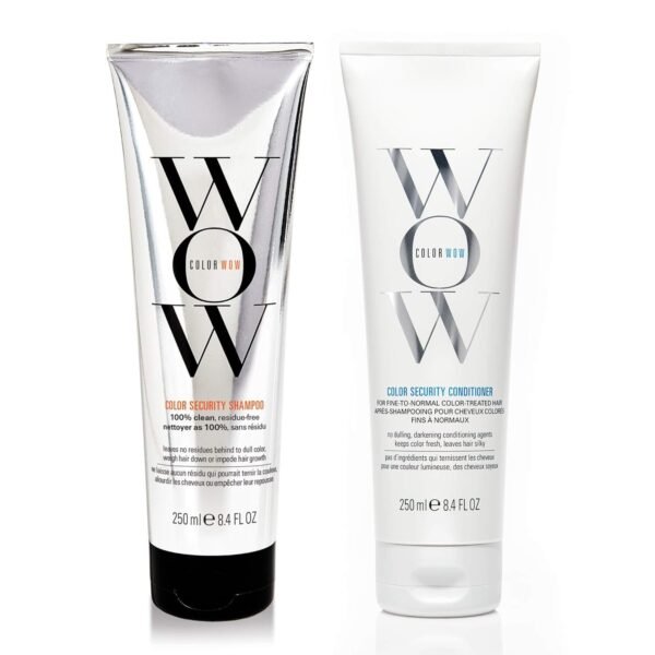 COLOR WOW Dream Clean Duo - 100% clean, sulfate-free COLOR SECURITY SHAMPOO and weightless COLOR SECURITY CONDITIONER| Achieve Super Glossy, Hydrated Hair