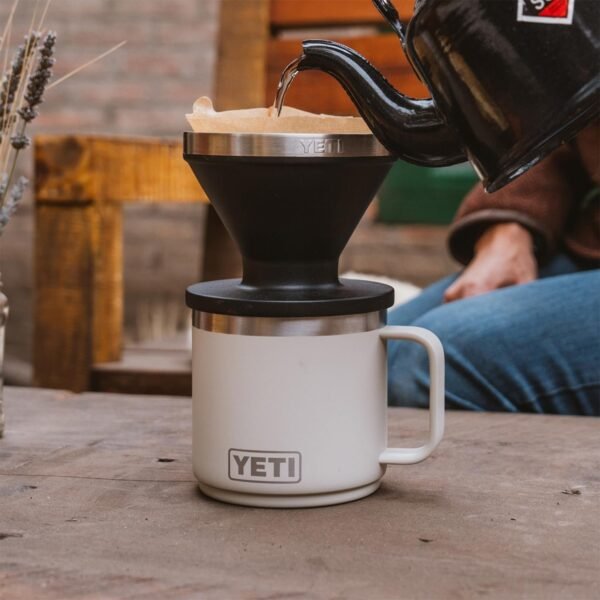 YETI Rambler 14 oz Ceramic Lined Stackable Mug, Vacuum Insulated, Stainless Steel with MagSlider Lid