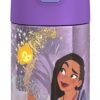 Disney Water Bottle with Straw - 12 Ounce - Kids Stainless Steel Vacuum Insulated Water Bottle with Lid, Wish