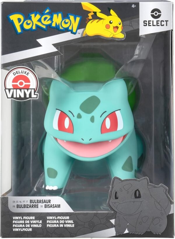 Pokemon Bulbasaur Select Vinyl Figure - 8-Inch Figure Made from Vinyl