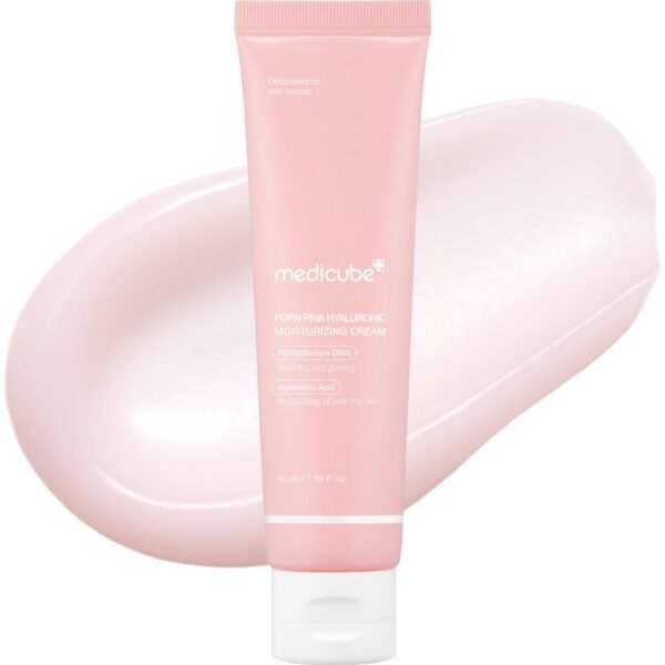 Medicube Salmon DNA PDRN Pink Hyaluronic Moisturizing Cream | Blemish Relief & Hydrating Care | Restores Skin Elasticity & Glow | Korean Skincare, Even Skin Tone & Pore Care | 50ml / 1.69 fl.oz.