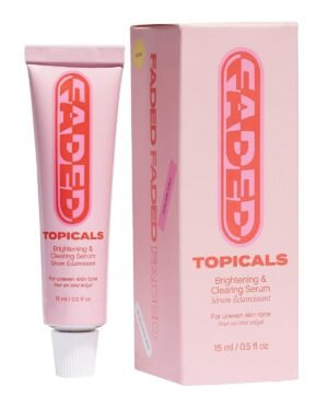 Topicals Faded Brightening and Clearing Serum | Reduces Discoloration, Scars, and Spots | Contains Kojic Acid and Niacinamide |Dermatologist-tested, Cruelty-Free (0.5 Fl Oz)