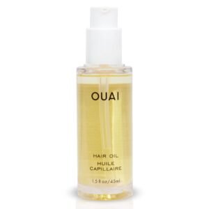 OUAI Hair Oil - Hair Heat Protectant Oil for Frizz Control - Adds Shine and Smooths Split Ends - Color Safe Formula - Paraben, Phthalate and Sulfate Free (1.5 fl oz)