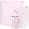 Medicube Salmon DNA PDRN pink collagen jelly gel mask | overnight face mask for glass glow skin- elasticity, hydrating, firming and moisturizing | korean skincare, 28g, 4ea