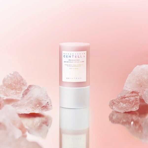 SKIN1004 Poremizing Quick Clay Stick Mask 0.95oz, 27g, Korean Face Treatment for Pore Minimizing, Pink Clay Mask with Himalayan Pink Salt & Madagascar Centella for Skin Softness, Korean Skin Care