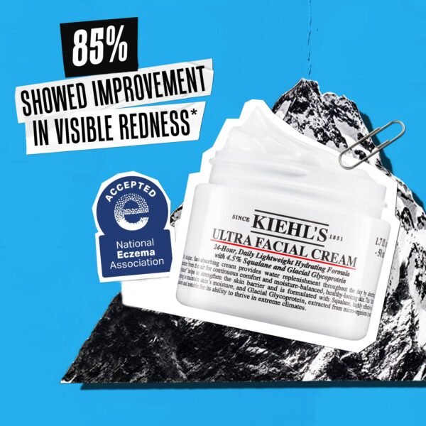 Kiehl's Ultra Facial Cream, with 4.5% Squalane to Strengthen Skin's Moisture Barrier, Skin Feels Softer and Smoother, Long-Lasting Hydration, Easy and Fast-Absorbing, Suitable for All Skin Types