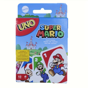 112pcs Mattel UNO Super Mario Theme Cards, Card Game, Play Classic UNO with Your Favorite Characters from the Mushroom Kingdom! Great for Gamers & Nintendo Fans
