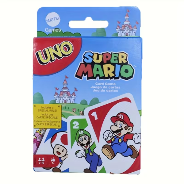 112pcs Mattel UNO Super Mario Theme Cards, Card Game, Play Classic UNO with Your Favorite Characters from the Mushroom Kingdom! Great for Gamers & Nintendo Fans