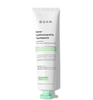 Boka Fluoride Free Toothpaste, Nano Hydroxyapatite Toothpaste, Appropriate for Sensitive Teeth - for Adult, Kids Oral Care - Ela Mint Flavor, 4 Fl Oz 1Pk US Manufactured