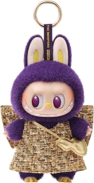 LABUBU × Pronounce - Wings of Fortune Vinyl Plush Hanging Card,Toys for Modern Home Decor, Collectible Toy Set for Desk Accessories