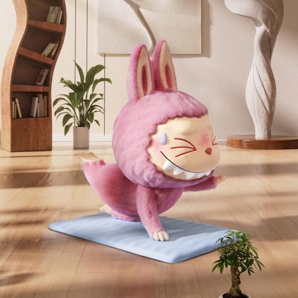 LABUBU The Monsters Lazy Yoga Series Figures, The Monsters Blind Box Figures, Random Design Action Figures Collectible Toys Home Decorations, Holiday Birthday Gifts for Boys and Girls, Single Box