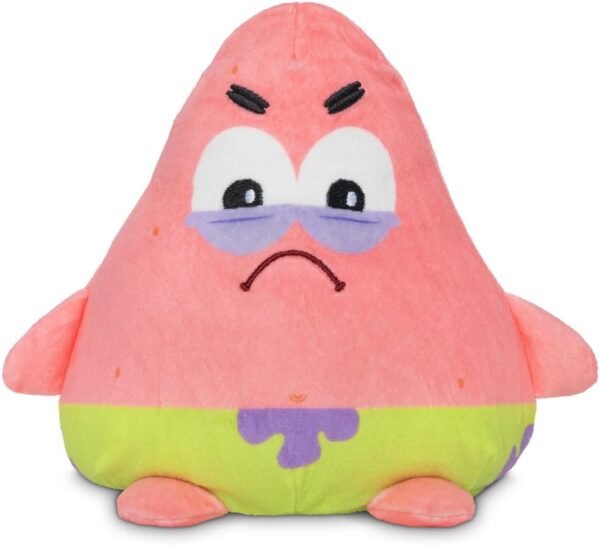 Spongebob Squarepants Patrick Star 6-Inch Two-Sided Flip Plush Toy with Embroidered Details - Cute Mini Collectible Plush for Kids, Teens, and Adults