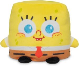Spongebob Squarepants Spongebob 5 -Inch Two-Sided Flip Plush Toy with Embroidered Details - Cute Mini Collectible Plush for Kids, Teens, and Adults