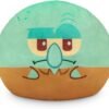 Spongebob Squarepants Squidward + Spongebob 6-Inch Two-Sided Flip Plush Toy with Embroidered Details - Cute Mini Collectible Plush for Kids, Teens, and Adults