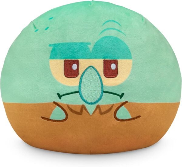 Spongebob Squarepants Squidward + Spongebob 6-Inch Two-Sided Flip Plush Toy with Embroidered Details - Cute Mini Collectible Plush for Kids, Teens, and Adults
