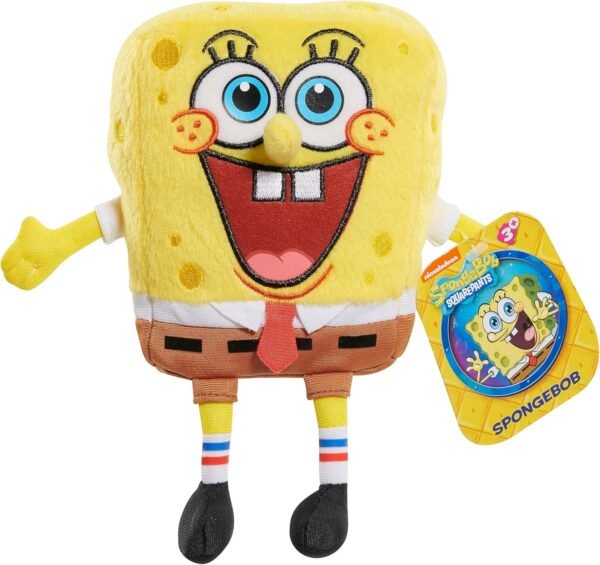 SpongeBob SquarePants 7-inch Small Bean Plush, Fun Collectible Size, Stuffed Animal
